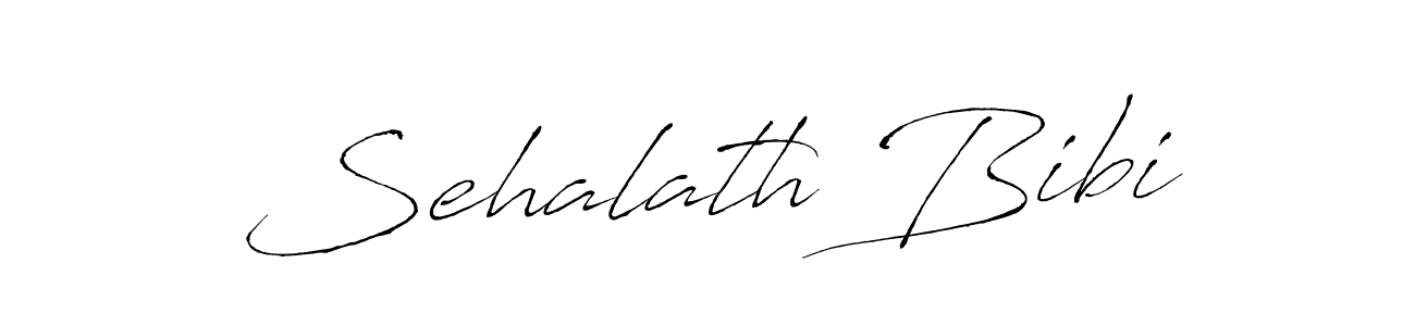 How to make Sehalath Bibi name signature. Use Antro_Vectra style for creating short signs online. This is the latest handwritten sign. Sehalath Bibi signature style 6 images and pictures png