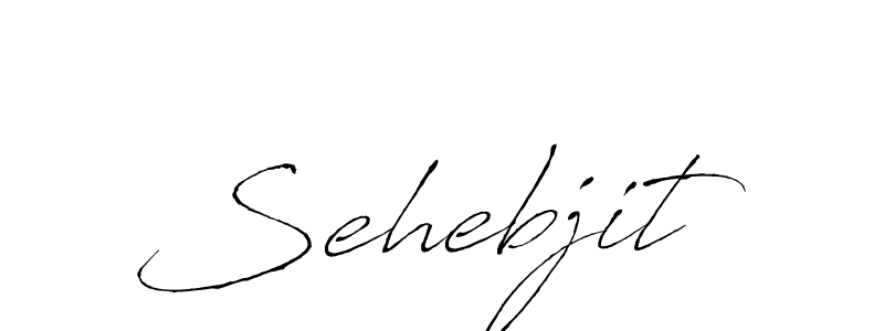 Design your own signature with our free online signature maker. With this signature software, you can create a handwritten (Antro_Vectra) signature for name Sehebjit. Sehebjit signature style 6 images and pictures png