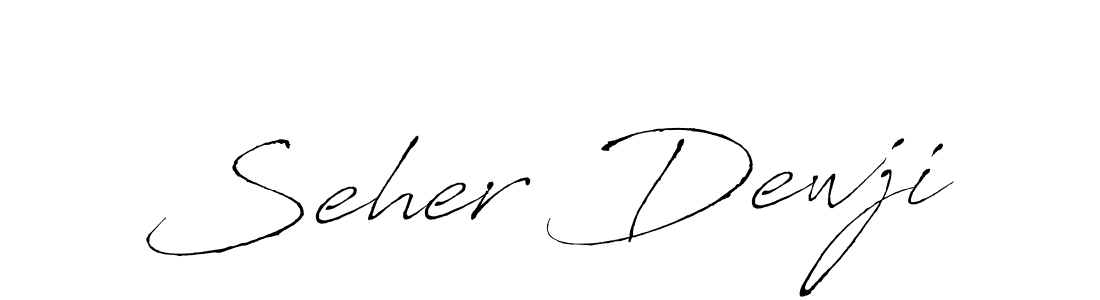 Seher Dewji stylish signature style. Best Handwritten Sign (Antro_Vectra) for my name. Handwritten Signature Collection Ideas for my name Seher Dewji. Seher Dewji signature style 6 images and pictures png