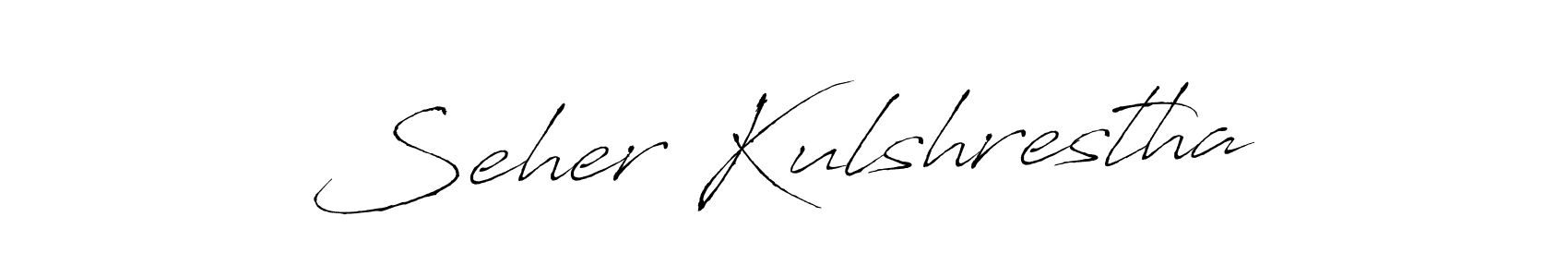 Also You can easily find your signature by using the search form. We will create Seher Kulshrestha name handwritten signature images for you free of cost using Antro_Vectra sign style. Seher Kulshrestha signature style 6 images and pictures png
