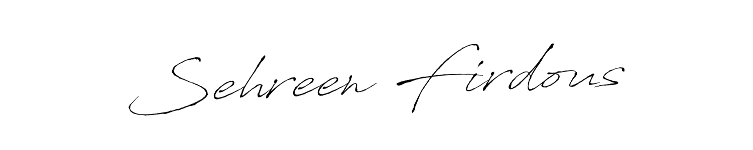 The best way (Antro_Vectra) to make a short signature is to pick only two or three words in your name. The name Sehreen Firdous include a total of six letters. For converting this name. Sehreen Firdous signature style 6 images and pictures png