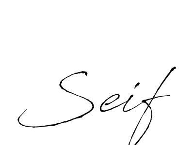 Also we have Seif name is the best signature style. Create professional handwritten signature collection using Antro_Vectra autograph style. Seif signature style 6 images and pictures png