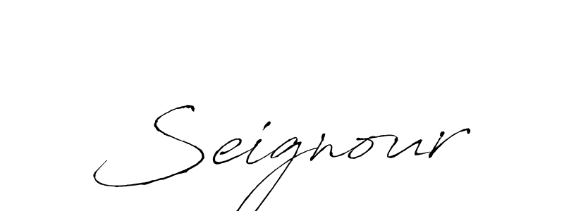 Use a signature maker to create a handwritten signature online. With this signature software, you can design (Antro_Vectra) your own signature for name Seignour. Seignour signature style 6 images and pictures png