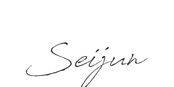 The best way (Antro_Vectra) to make a short signature is to pick only two or three words in your name. The name Seijun include a total of six letters. For converting this name. Seijun signature style 6 images and pictures png