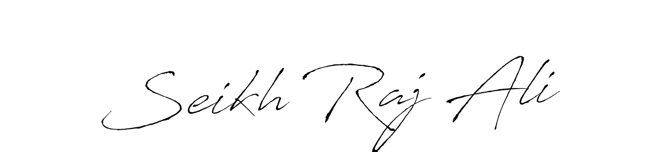 Create a beautiful signature design for name Seikh Raj Ali. With this signature (Antro_Vectra) fonts, you can make a handwritten signature for free. Seikh Raj Ali signature style 6 images and pictures png