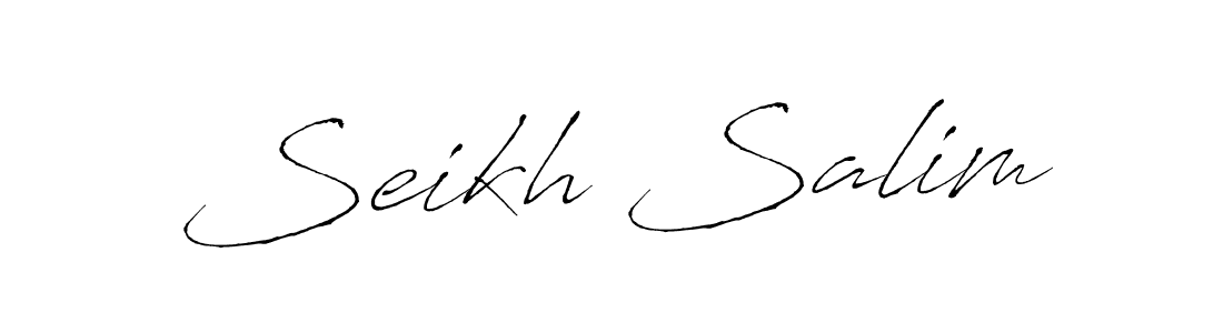 Seikh Salim stylish signature style. Best Handwritten Sign (Antro_Vectra) for my name. Handwritten Signature Collection Ideas for my name Seikh Salim. Seikh Salim signature style 6 images and pictures png