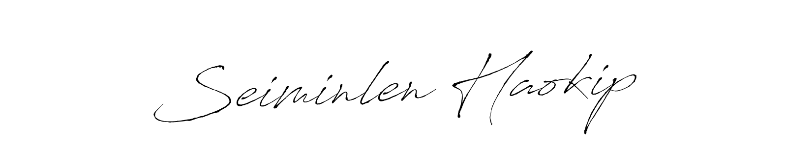 Antro_Vectra is a professional signature style that is perfect for those who want to add a touch of class to their signature. It is also a great choice for those who want to make their signature more unique. Get Seiminlen Haokip name to fancy signature for free. Seiminlen Haokip signature style 6 images and pictures png