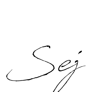 The best way (Antro_Vectra) to make a short signature is to pick only two or three words in your name. The name Sej include a total of six letters. For converting this name. Sej signature style 6 images and pictures png