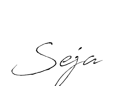 Use a signature maker to create a handwritten signature online. With this signature software, you can design (Antro_Vectra) your own signature for name Seja. Seja signature style 6 images and pictures png