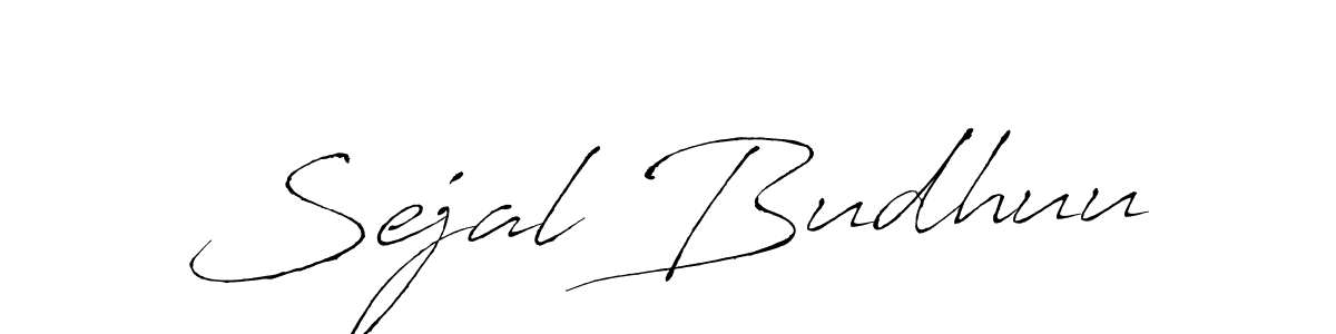 Design your own signature with our free online signature maker. With this signature software, you can create a handwritten (Antro_Vectra) signature for name Sejal Budhuu. Sejal Budhuu signature style 6 images and pictures png