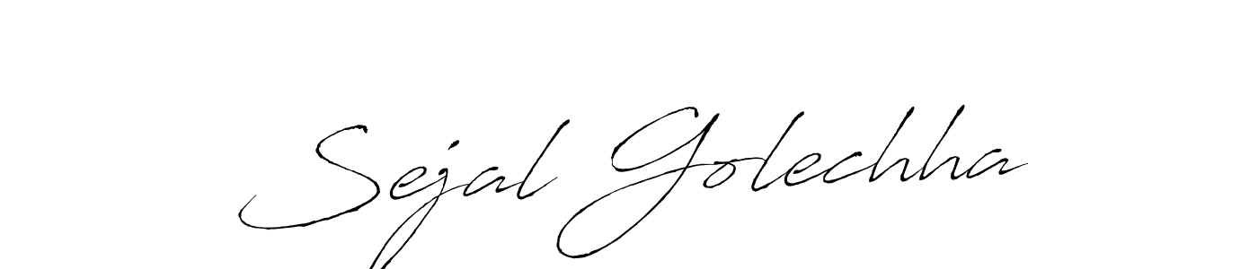 It looks lik you need a new signature style for name Sejal Golechha. Design unique handwritten (Antro_Vectra) signature with our free signature maker in just a few clicks. Sejal Golechha signature style 6 images and pictures png