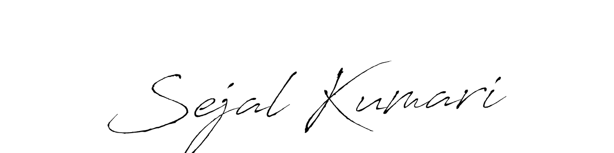 Also You can easily find your signature by using the search form. We will create Sejal Kumari name handwritten signature images for you free of cost using Antro_Vectra sign style. Sejal Kumari signature style 6 images and pictures png