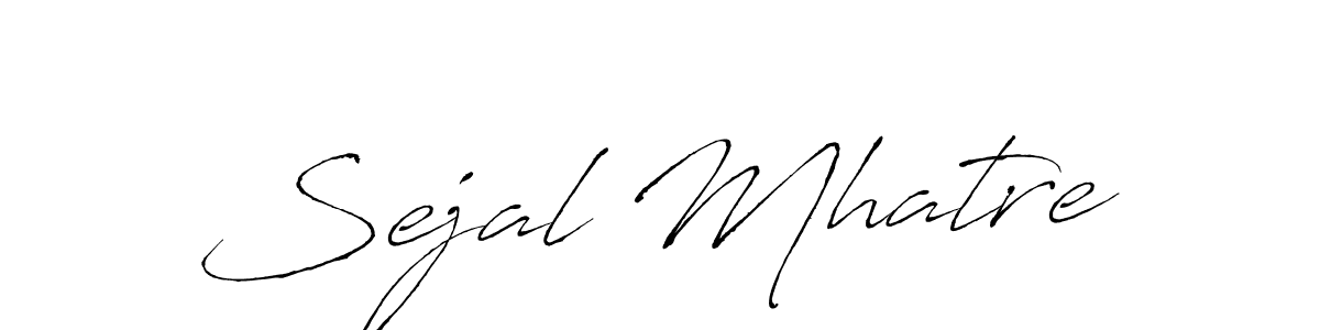 Sejal Mhatre stylish signature style. Best Handwritten Sign (Antro_Vectra) for my name. Handwritten Signature Collection Ideas for my name Sejal Mhatre. Sejal Mhatre signature style 6 images and pictures png