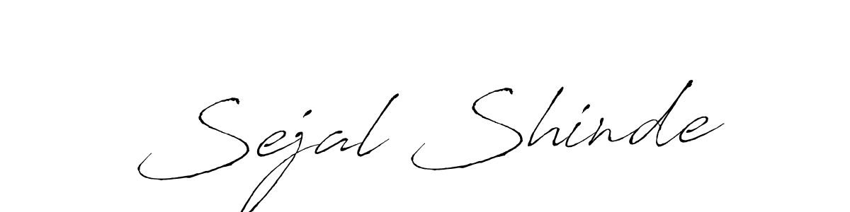 Make a beautiful signature design for name Sejal Shinde. With this signature (Antro_Vectra) style, you can create a handwritten signature for free. Sejal Shinde signature style 6 images and pictures png