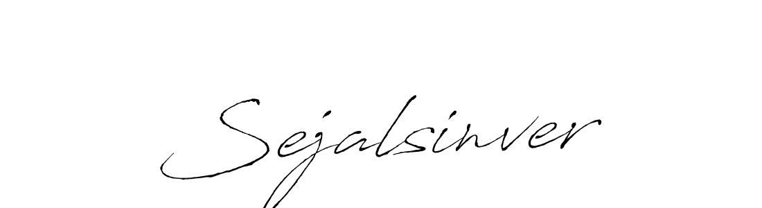 Make a beautiful signature design for name Sejalsinver. With this signature (Antro_Vectra) style, you can create a handwritten signature for free. Sejalsinver signature style 6 images and pictures png