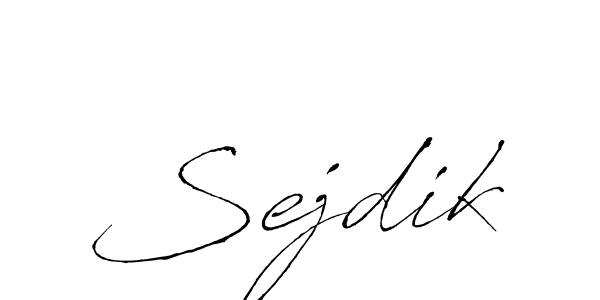 How to make Sejdik name signature. Use Antro_Vectra style for creating short signs online. This is the latest handwritten sign. Sejdik signature style 6 images and pictures png