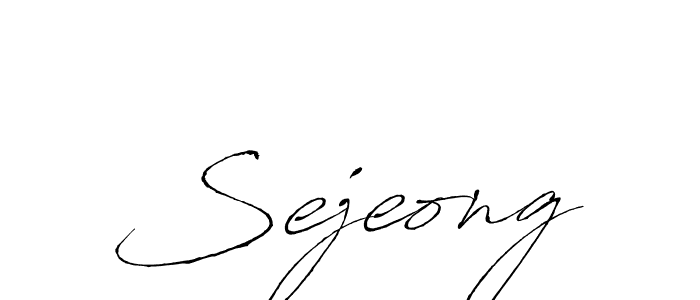 How to make Sejeong name signature. Use Antro_Vectra style for creating short signs online. This is the latest handwritten sign. Sejeong signature style 6 images and pictures png