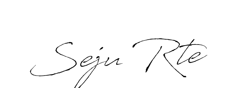 You should practise on your own different ways (Antro_Vectra) to write your name (Seju Rte) in signature. don't let someone else do it for you. Seju Rte signature style 6 images and pictures png