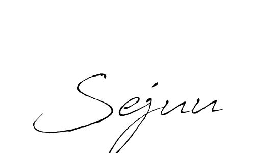Make a beautiful signature design for name Sejuu. With this signature (Antro_Vectra) style, you can create a handwritten signature for free. Sejuu signature style 6 images and pictures png