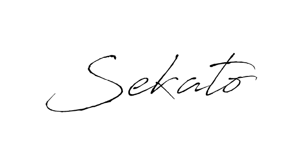 Use a signature maker to create a handwritten signature online. With this signature software, you can design (Antro_Vectra) your own signature for name Sekato. Sekato signature style 6 images and pictures png