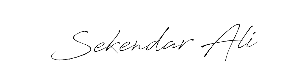 Create a beautiful signature design for name Sekendar Ali. With this signature (Antro_Vectra) fonts, you can make a handwritten signature for free. Sekendar Ali signature style 6 images and pictures png
