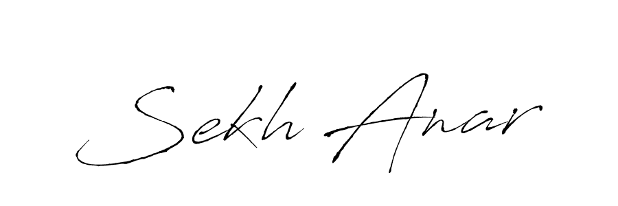 Make a beautiful signature design for name Sekh Anar. With this signature (Antro_Vectra) style, you can create a handwritten signature for free. Sekh Anar signature style 6 images and pictures png