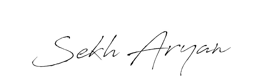 Sekh Aryan stylish signature style. Best Handwritten Sign (Antro_Vectra) for my name. Handwritten Signature Collection Ideas for my name Sekh Aryan. Sekh Aryan signature style 6 images and pictures png