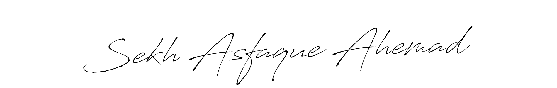 Sekh Asfaque Ahemad stylish signature style. Best Handwritten Sign (Antro_Vectra) for my name. Handwritten Signature Collection Ideas for my name Sekh Asfaque Ahemad. Sekh Asfaque Ahemad signature style 6 images and pictures png