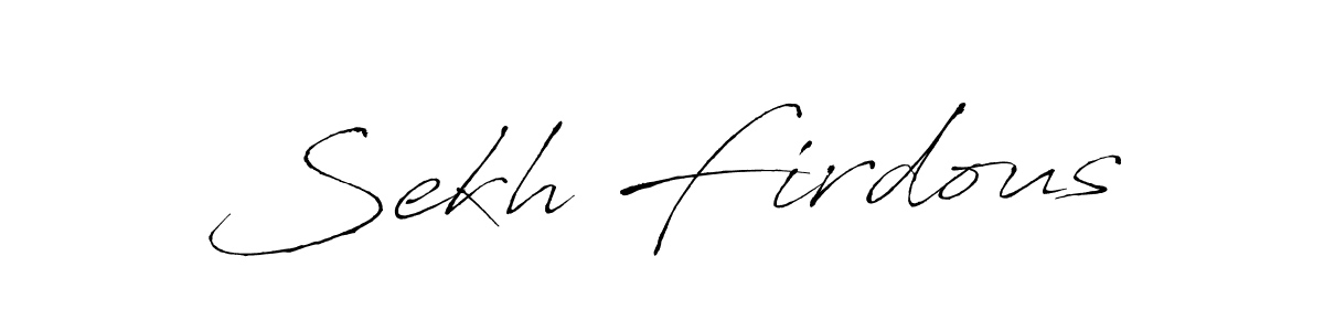 How to make Sekh Firdous signature? Antro_Vectra is a professional autograph style. Create handwritten signature for Sekh Firdous name. Sekh Firdous signature style 6 images and pictures png