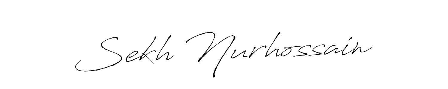 Create a beautiful signature design for name Sekh Nurhossain. With this signature (Antro_Vectra) fonts, you can make a handwritten signature for free. Sekh Nurhossain signature style 6 images and pictures png