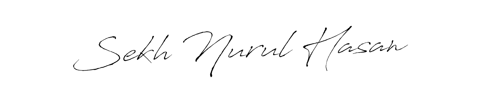 Create a beautiful signature design for name Sekh Nurul Hasan. With this signature (Antro_Vectra) fonts, you can make a handwritten signature for free. Sekh Nurul Hasan signature style 6 images and pictures png