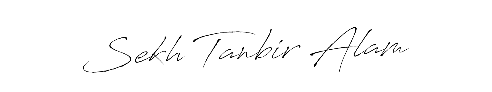 Also we have Sekh Tanbir Alam name is the best signature style. Create professional handwritten signature collection using Antro_Vectra autograph style. Sekh Tanbir Alam signature style 6 images and pictures png