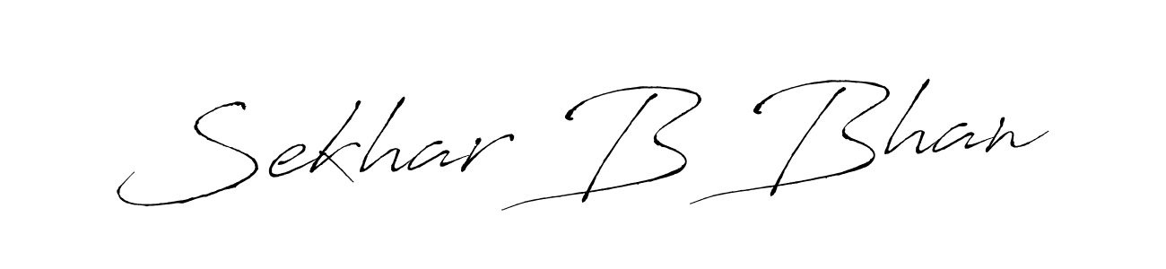 Antro_Vectra is a professional signature style that is perfect for those who want to add a touch of class to their signature. It is also a great choice for those who want to make their signature more unique. Get Sekhar B Bhan name to fancy signature for free. Sekhar B Bhan signature style 6 images and pictures png