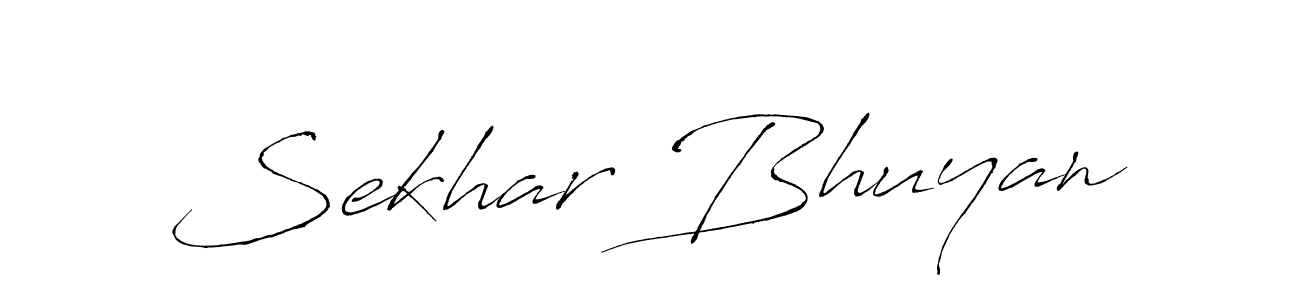 Create a beautiful signature design for name Sekhar Bhuyan. With this signature (Antro_Vectra) fonts, you can make a handwritten signature for free. Sekhar Bhuyan signature style 6 images and pictures png