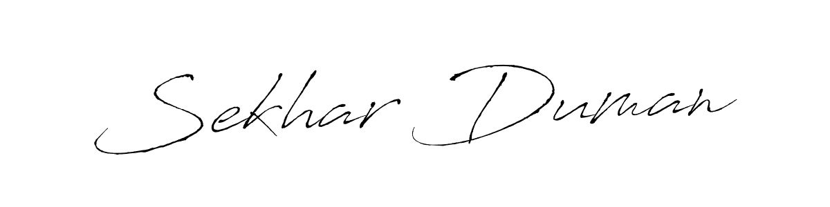 Use a signature maker to create a handwritten signature online. With this signature software, you can design (Antro_Vectra) your own signature for name Sekhar Duman. Sekhar Duman signature style 6 images and pictures png