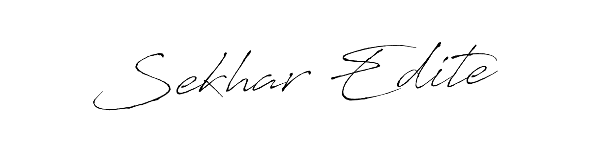 It looks lik you need a new signature style for name Sekhar Edite. Design unique handwritten (Antro_Vectra) signature with our free signature maker in just a few clicks. Sekhar Edite signature style 6 images and pictures png