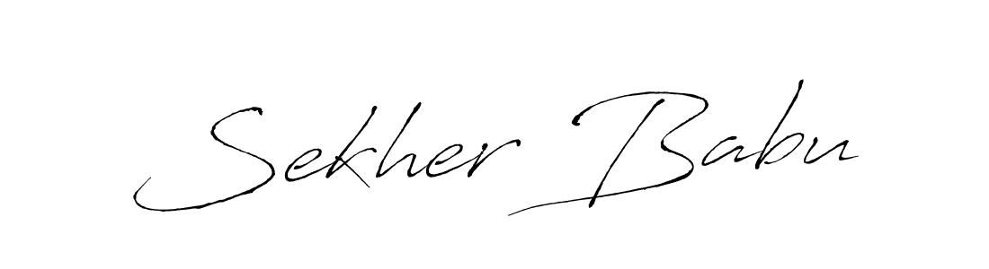 You can use this online signature creator to create a handwritten signature for the name Sekher Babu. This is the best online autograph maker. Sekher Babu signature style 6 images and pictures png