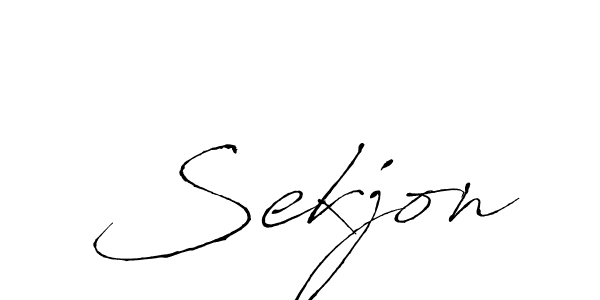 The best way (Antro_Vectra) to make a short signature is to pick only two or three words in your name. The name Sekjon include a total of six letters. For converting this name. Sekjon signature style 6 images and pictures png