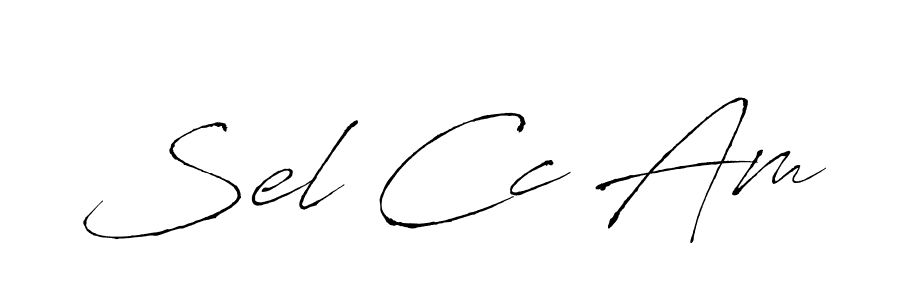 You should practise on your own different ways (Antro_Vectra) to write your name (Sel Cc Am) in signature. don't let someone else do it for you. Sel Cc Am signature style 6 images and pictures png