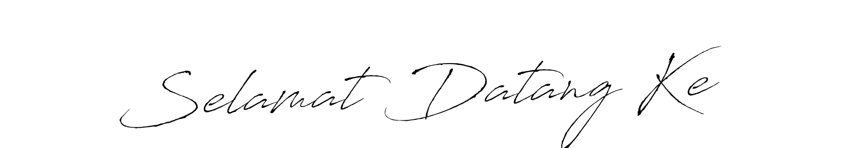 Design your own signature with our free online signature maker. With this signature software, you can create a handwritten (Antro_Vectra) signature for name Selamat Datang Ke. Selamat Datang Ke signature style 6 images and pictures png