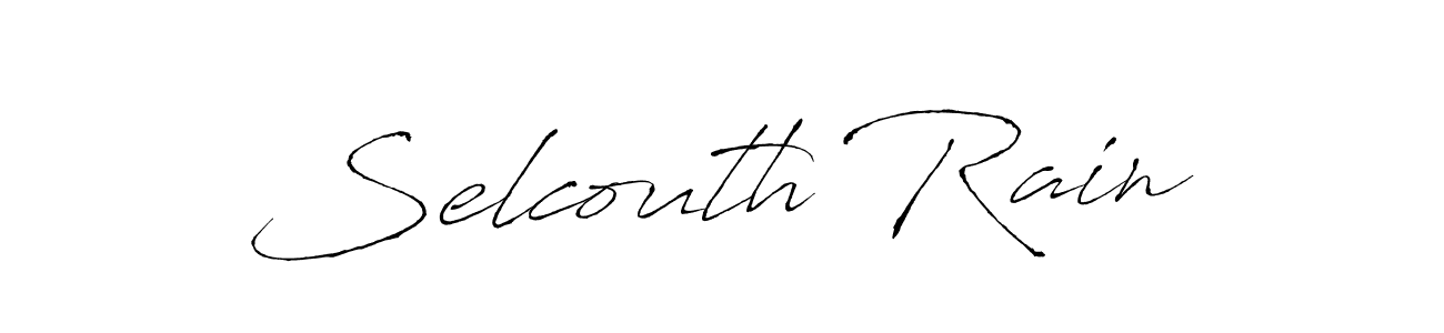 Design your own signature with our free online signature maker. With this signature software, you can create a handwritten (Antro_Vectra) signature for name Selcouth Rain. Selcouth Rain signature style 6 images and pictures png