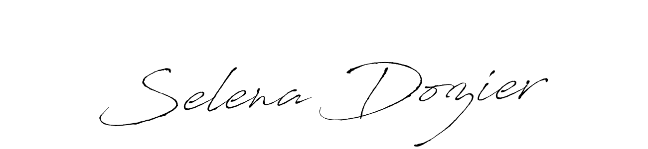 Make a beautiful signature design for name Selena Dozier. With this signature (Antro_Vectra) style, you can create a handwritten signature for free. Selena Dozier signature style 6 images and pictures png