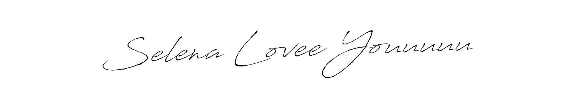 Create a beautiful signature design for name Selena Lovee Youuuuu. With this signature (Antro_Vectra) fonts, you can make a handwritten signature for free. Selena Lovee Youuuuu signature style 6 images and pictures png
