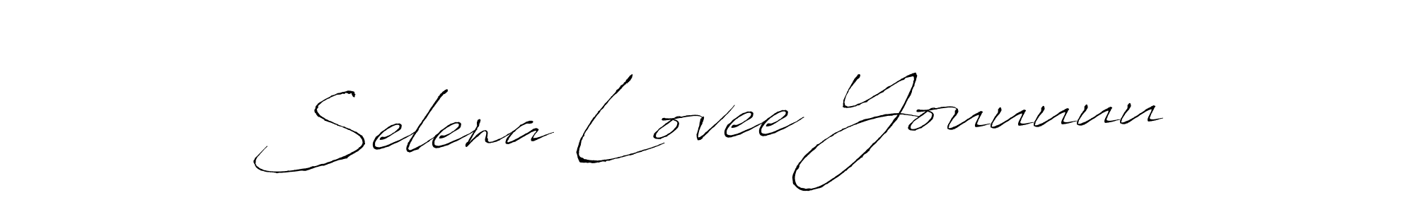 Create a beautiful signature design for name Selena Lovee Youuuuu. With this signature (Antro_Vectra) fonts, you can make a handwritten signature for free. Selena Lovee Youuuuu signature style 6 images and pictures png