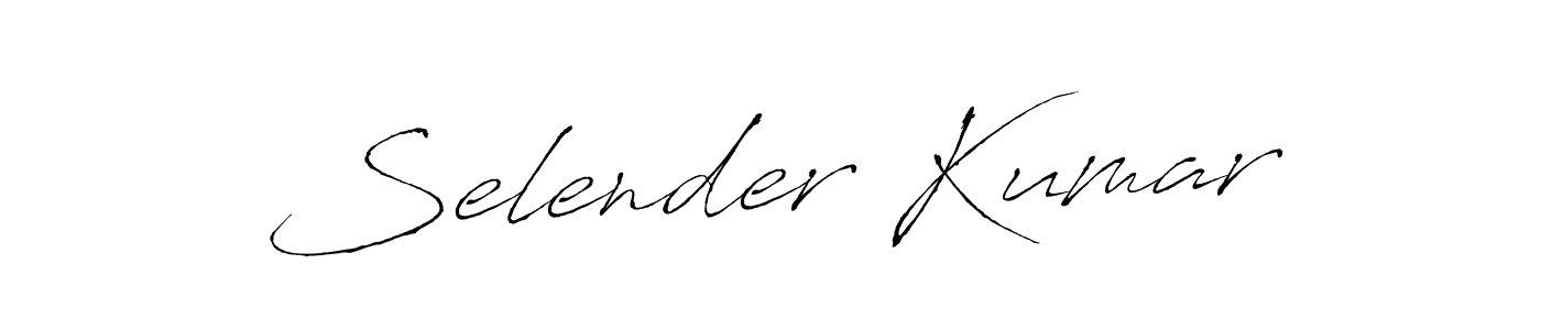 The best way (Antro_Vectra) to make a short signature is to pick only two or three words in your name. The name Selender Kumar include a total of six letters. For converting this name. Selender Kumar signature style 6 images and pictures png