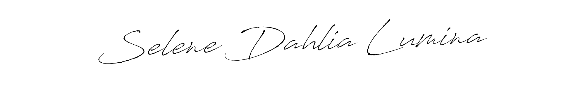 How to make Selene Dahlia Lumina signature? Antro_Vectra is a professional autograph style. Create handwritten signature for Selene Dahlia Lumina name. Selene Dahlia Lumina signature style 6 images and pictures png