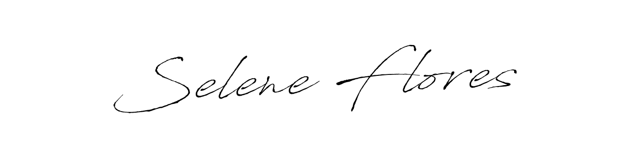 How to make Selene Flores name signature. Use Antro_Vectra style for creating short signs online. This is the latest handwritten sign. Selene Flores signature style 6 images and pictures png