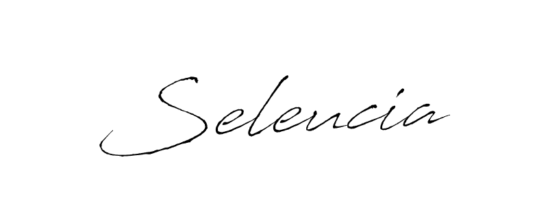 How to make Seleucia signature? Antro_Vectra is a professional autograph style. Create handwritten signature for Seleucia name. Seleucia signature style 6 images and pictures png