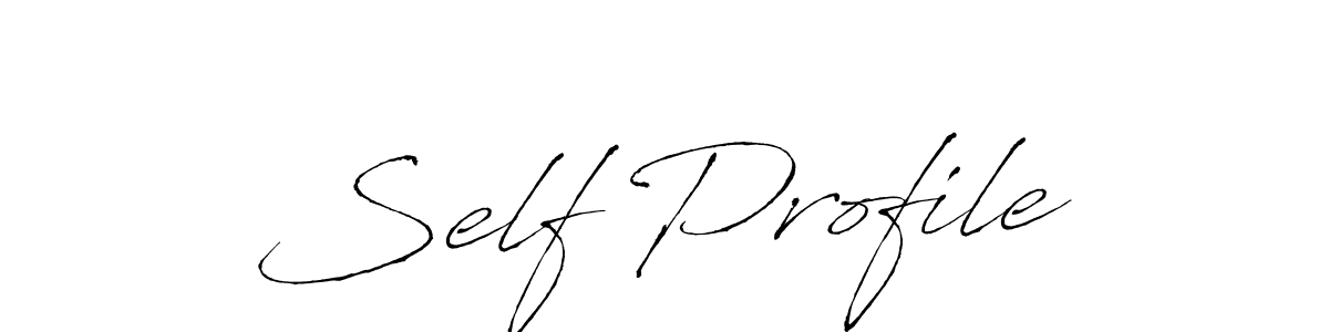 Create a beautiful signature design for name Self Profile. With this signature (Antro_Vectra) fonts, you can make a handwritten signature for free. Self Profile signature style 6 images and pictures png