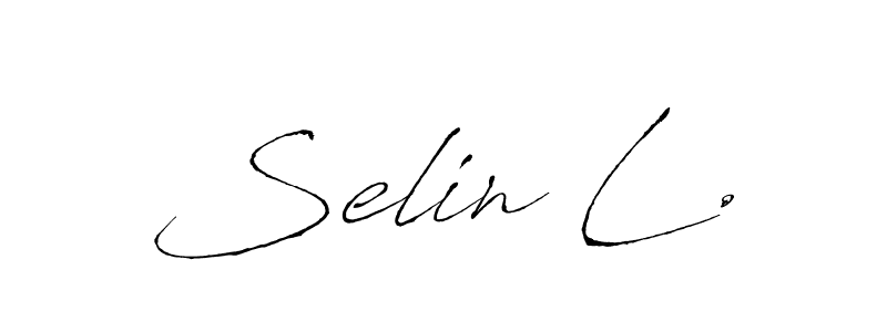 Use a signature maker to create a handwritten signature online. With this signature software, you can design (Antro_Vectra) your own signature for name Selin L.. Selin L. signature style 6 images and pictures png
